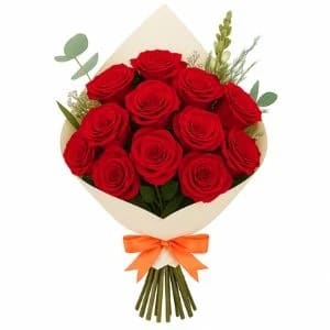 Buquê de 12 Rosas Vermelha
